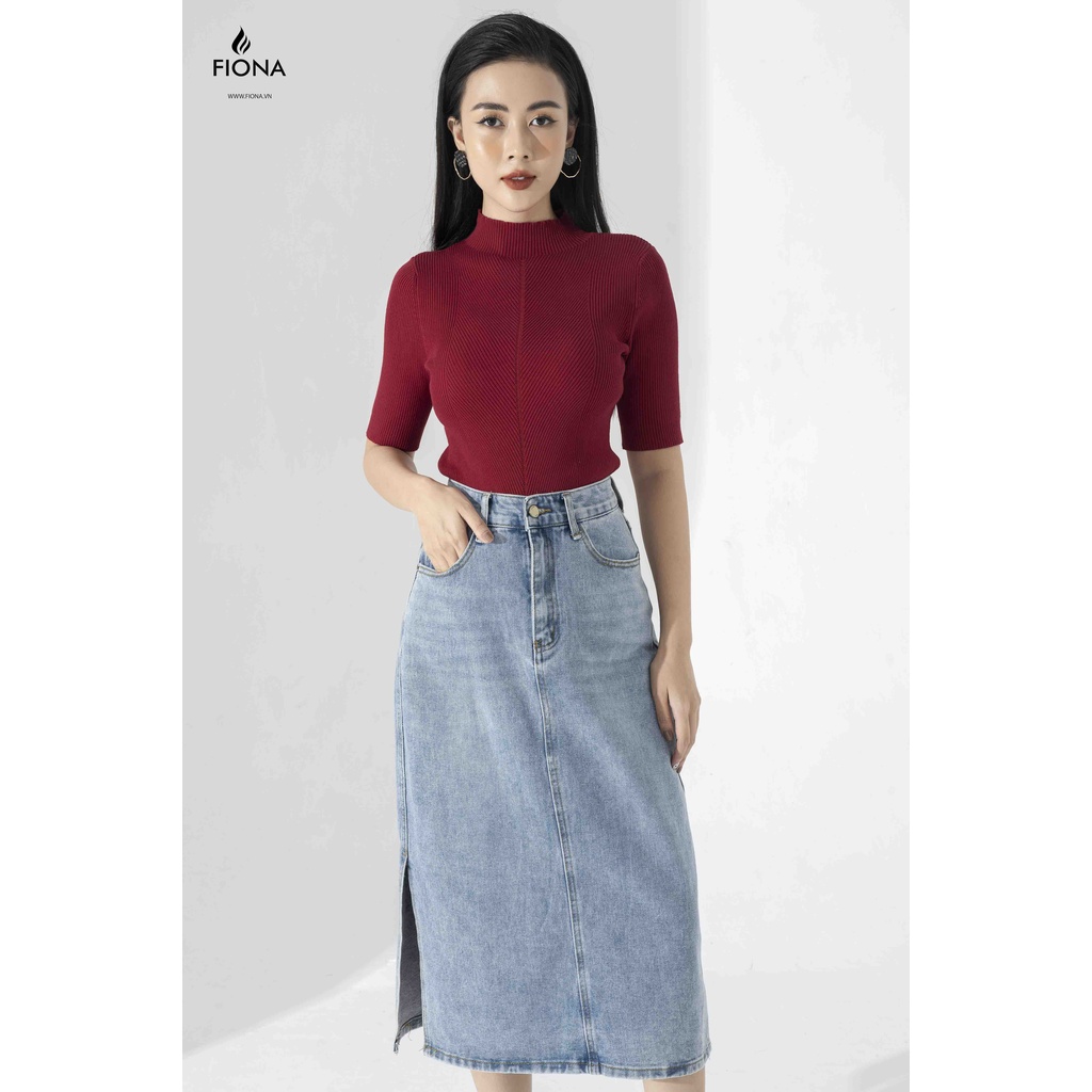 Áo Len Cổ Cao Tay Lỡ FIONA, Thời Trang Thu Đông Nữ Tính Thanh Lịch Mã F850761