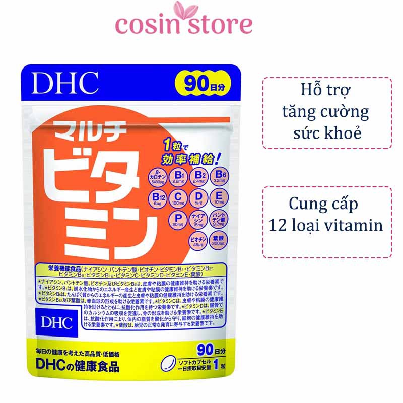 Viên uống DHC Nhật Bản Multi Vitamin Tổng Hợp 90 viên 90 Ngày