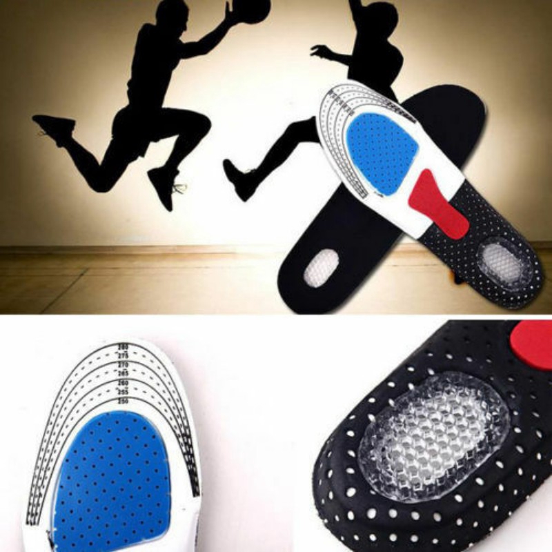 #Foot Care# Men&amp;Women Gel Orthotic Sport Running Insoles Insert Shoe Pad Arch Support Cushion Foot Protecter