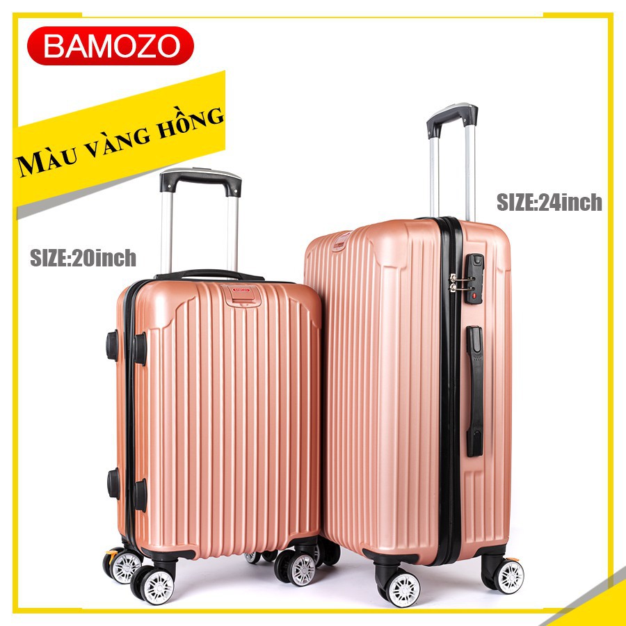 Vali kéo du lịch Bamozo 8801 Size 20 -Chống Va Đập, Chống Trầy Xước-Size xách tay máy bay