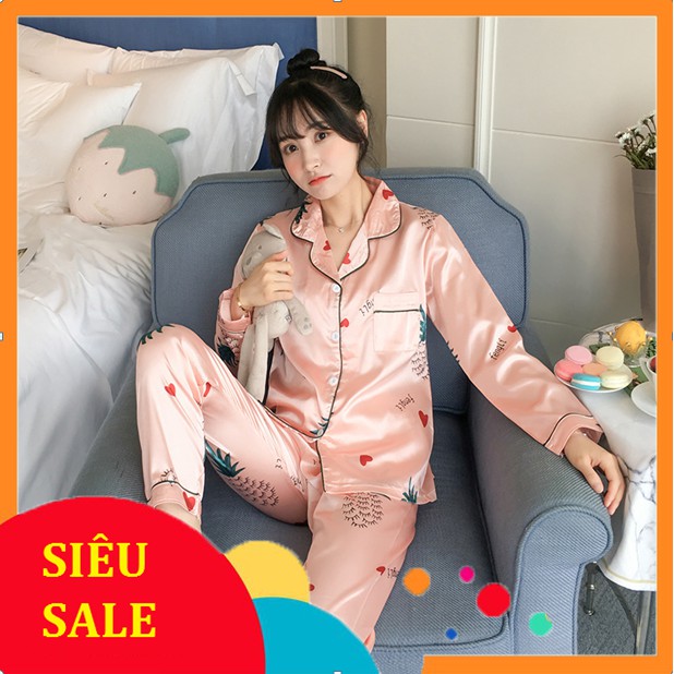 Pijama Lụa dài tay D04