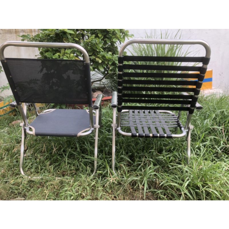 Ghế Cafe xếp Gọn Tay Vịn ( Inox 100% ) Khung Dày Nặng