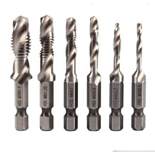 Bộ 6 mũi khoan Taro Ren M3-M10 chân lục giác (có bán lẻ)