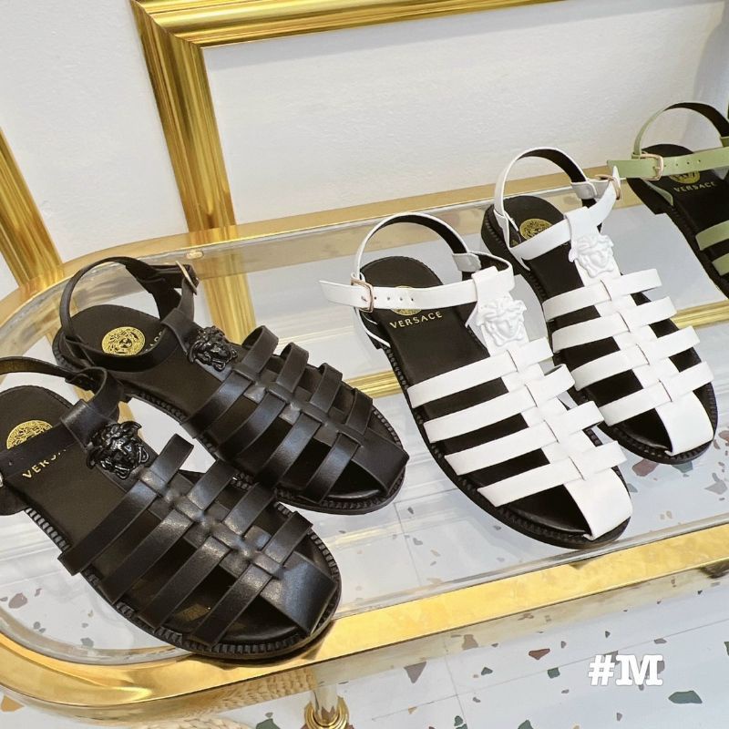 Cb Sandal Rọ Nữ Khoá Mặt Logo Da Mềm Êm Loại 1 Fullbox Bill Túi Cao Cấp