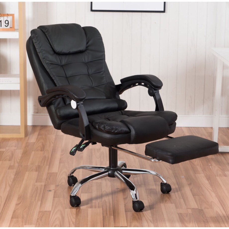 Ghế Giám Đốc Massage Ghế Văn Phòng Chân Xoay Có Gác Chân