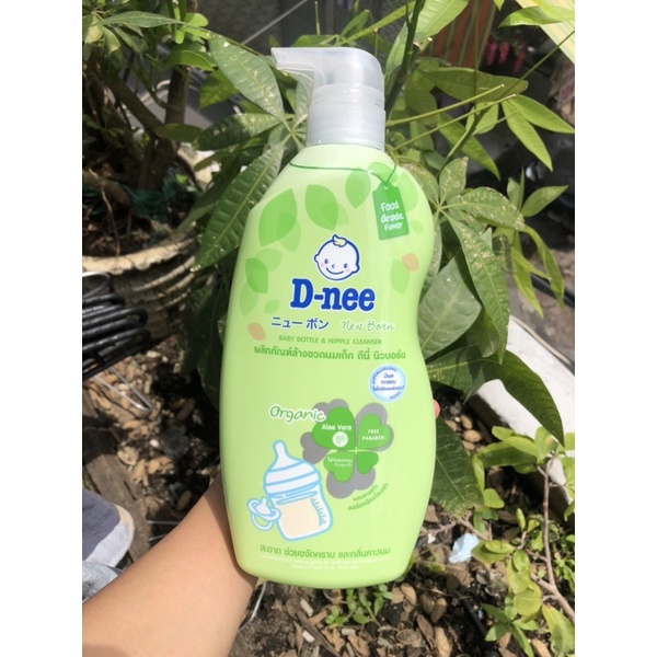 Nước rửa bình sữa Dnee Organic 600ml - Mẫu Mới