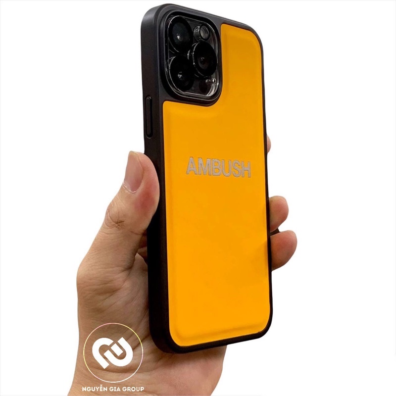 ốp chống rớt sườn vuông phản quang Ambush cho ip 13 pro max/12 pro max/11 pro max