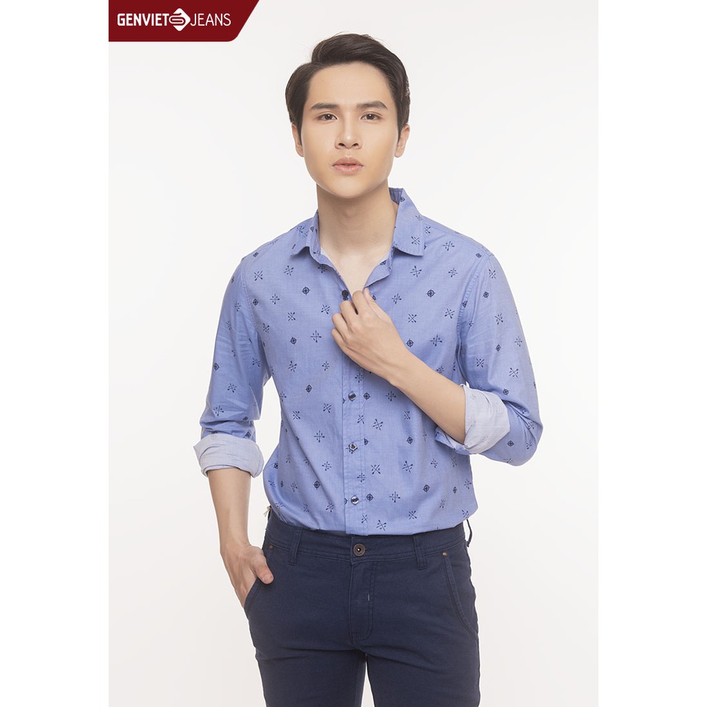 Áo sơ mi dài tay nam X3121S812 GENVIET