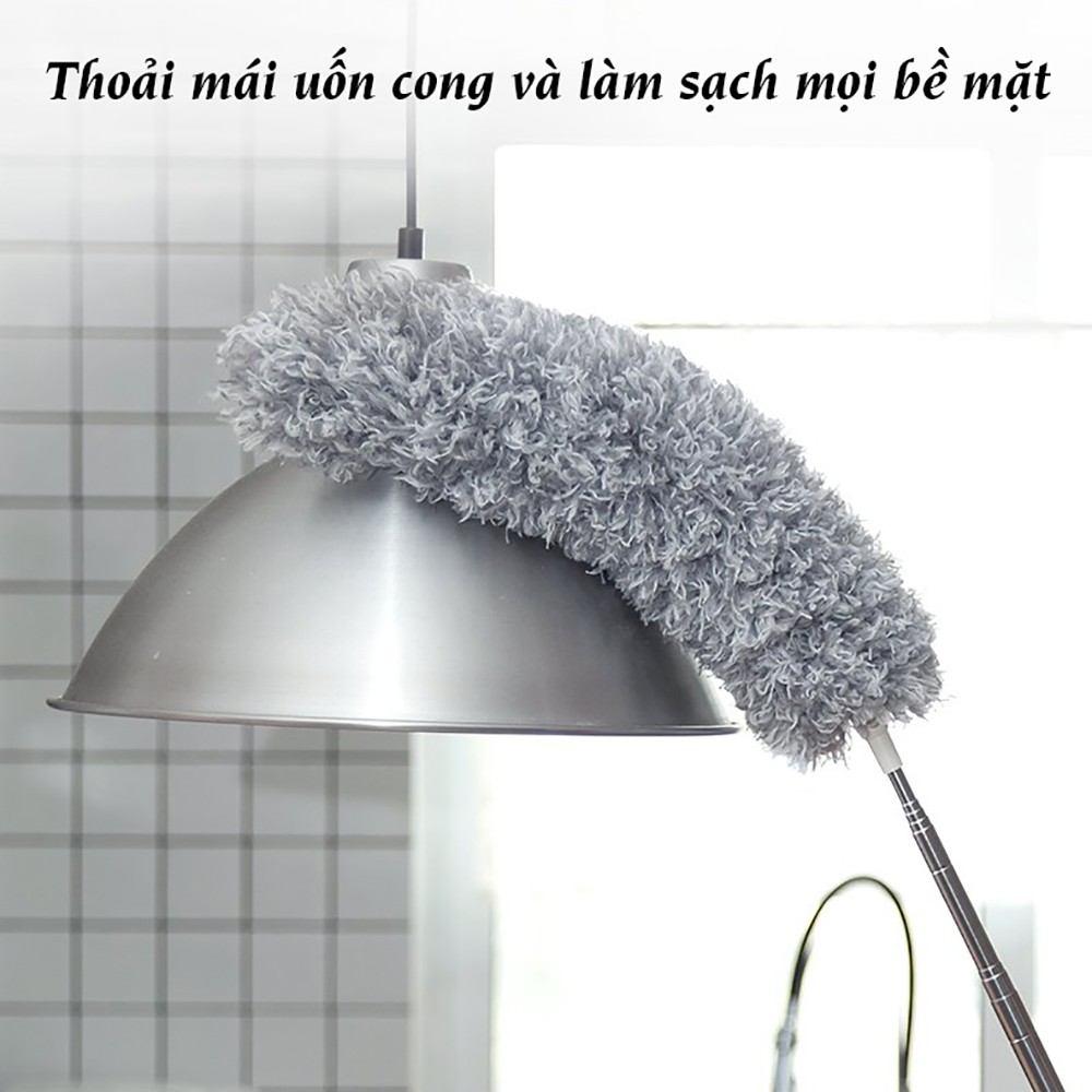 Chổi Quét Bụi Kéo Dài 2m8, Quét Trần Nhà, Phủi Bụi Nội Ngoại Thất Oto