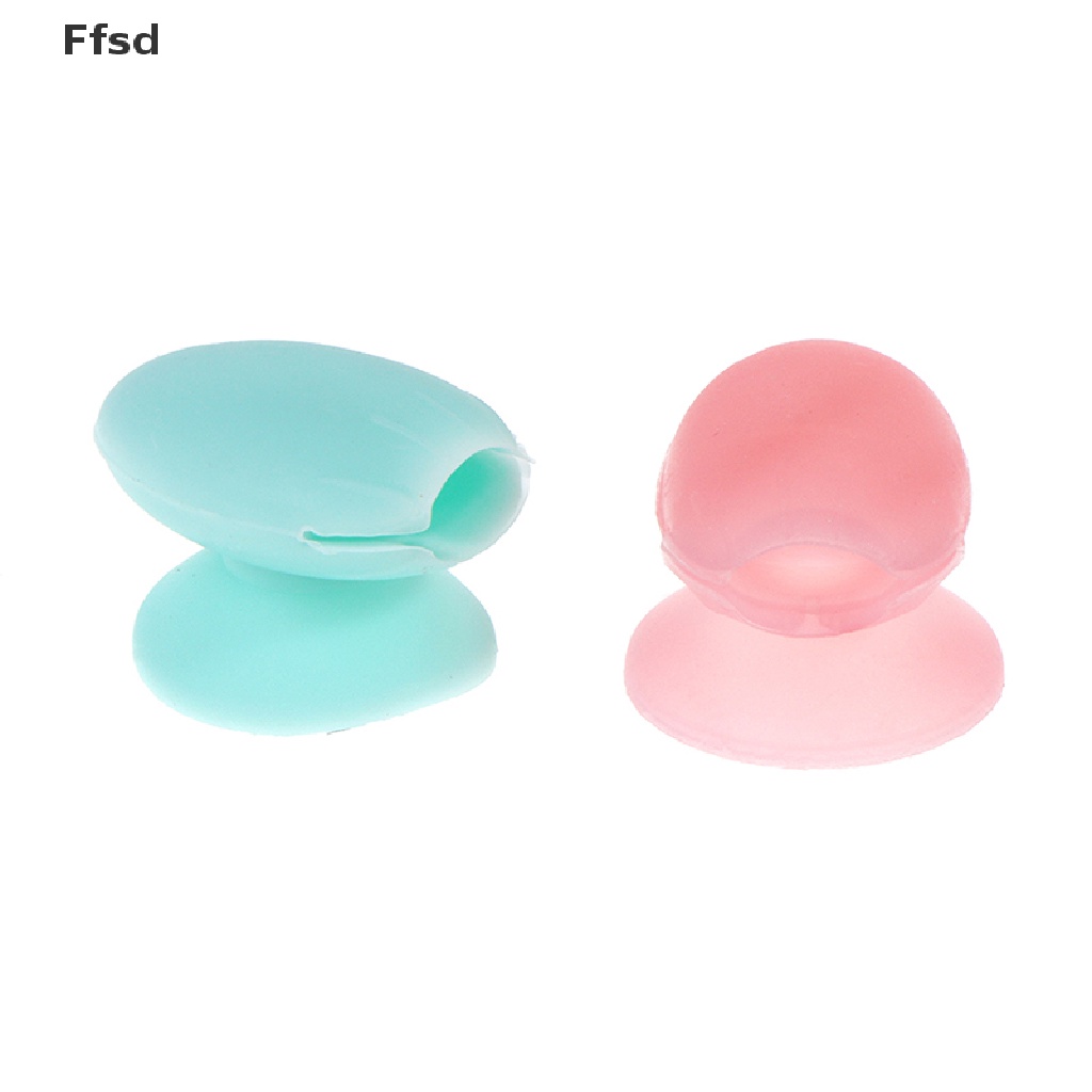 {Ffsd} Bộ 5 Vỏ Bọc Silicon Bảo Vệ Cọ Trang Điểm Môi * Bán Chạy
