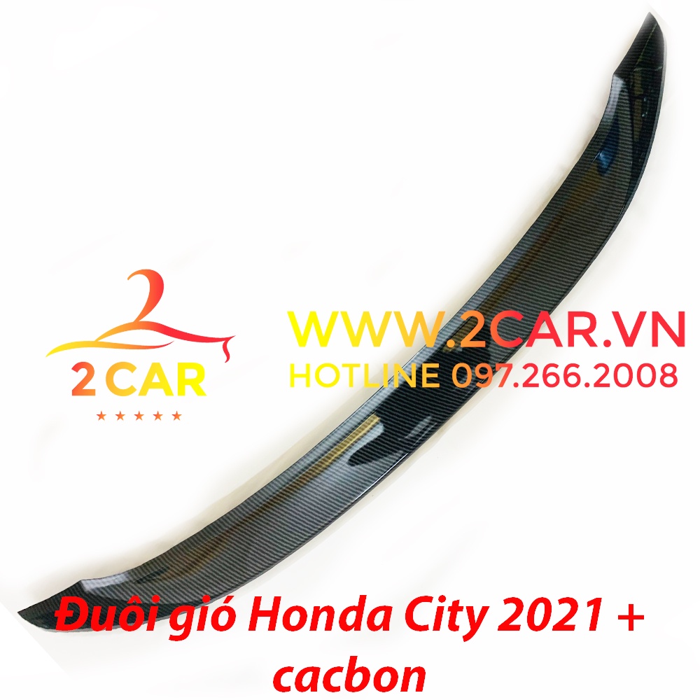 Đuôi gió liền cốp CARBON xe Honda City 2021- 2022- 2023 vân cacbon Cao Cấp sơn sẵn
