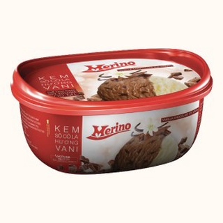 Kem merino 900ml 4 vị : dâu, đậu xanh, socola, sầu riêng sữa dừa: 75.000, 2 hộp 145.000