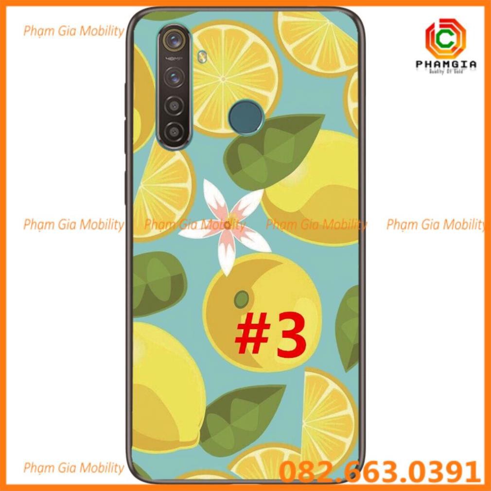 Ốp lưng hình dẻo in hình hoa, trái cây Realme 5i / Realme 5S / Realme 5 Pro / Realme Q/ Realme C3