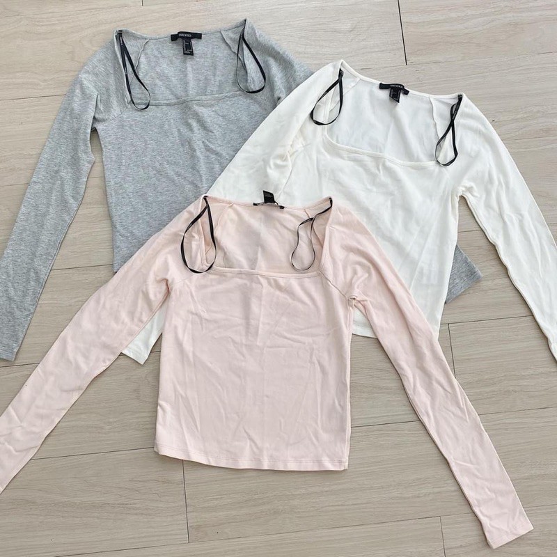 ÁO THUN BODY TAY DÀI CỔ VUÔNG SIÊU XINH ( MÓM STORE)