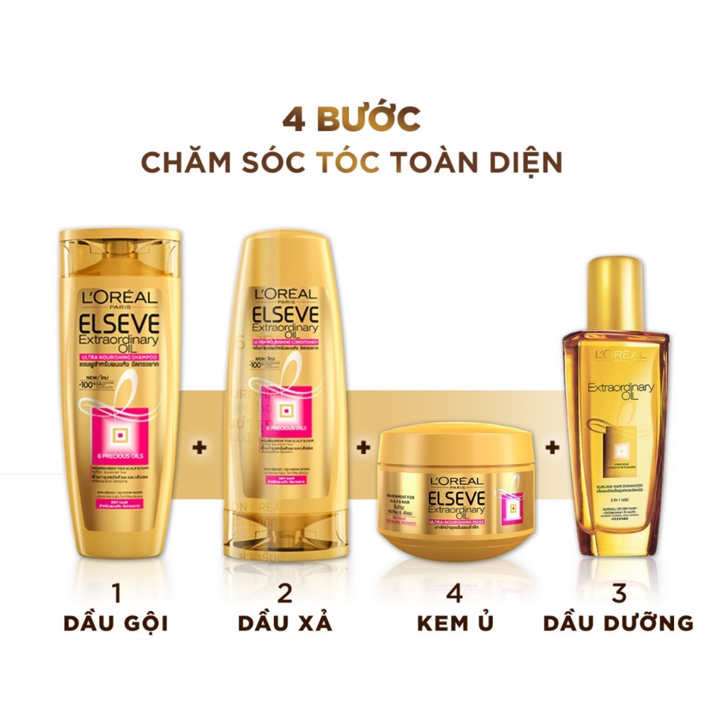 Dầu Xả Loreal Chiết Xuất Tinh Dầu Hoa Tự Nhiên 325ml