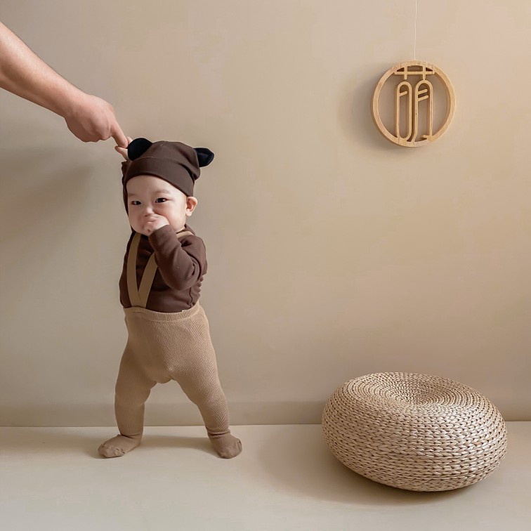 Quần tất cotton màu trơn dễ thương cho em bé