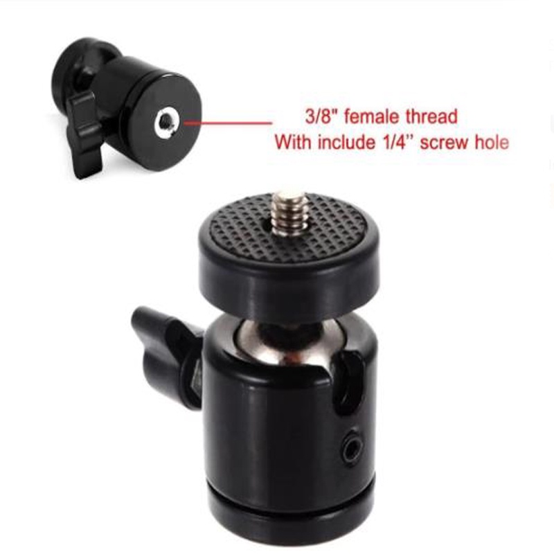 Đầu Bi Nhỏ Hình Cầu 1/4-3/8 Cho Chân Máy Ảnh DSLR