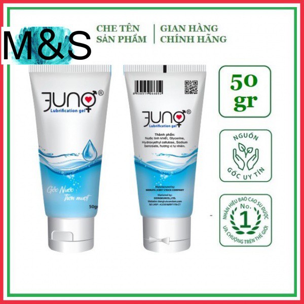 hàng trong kho   Bán sỉ  giá  đặc  biệt   Gel bôi trơn cao cấp  tinh chất gốc nước mát lạnh JUNO 50gr[M&S]