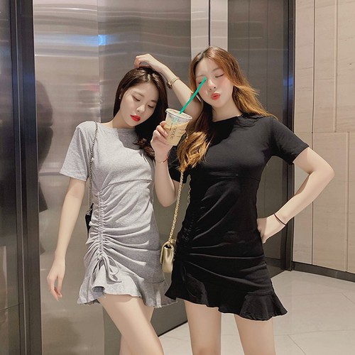 Đầm body ulzzang dây rút đuôi cá / Váy body sexy ( ảnh thật cuối) | BigBuy360 - bigbuy360.vn