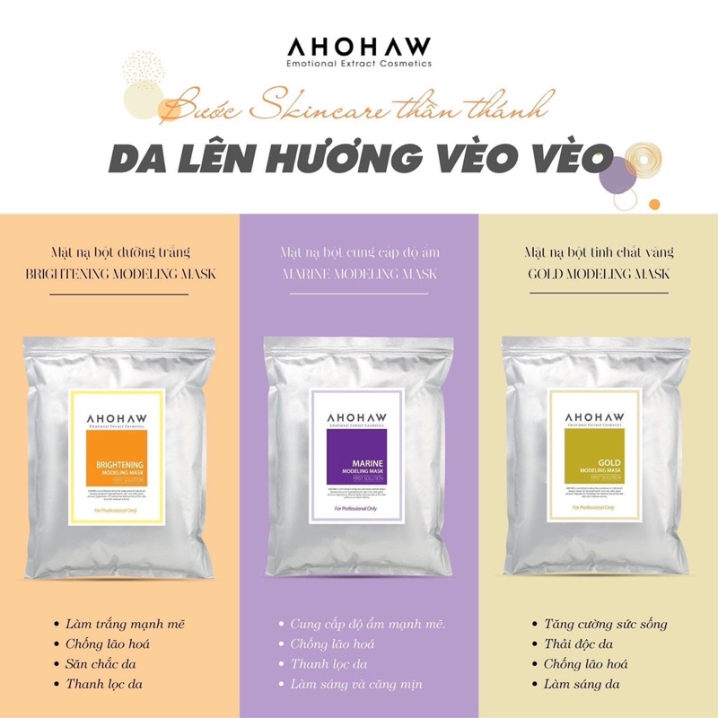 Mặt nạ dẻo cao cấp Ahohaw trải nghiệm 1 lần