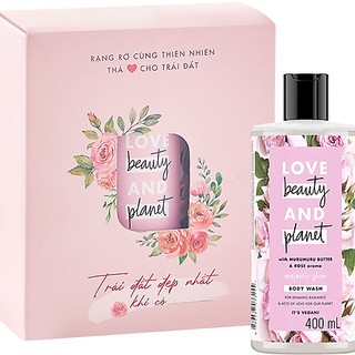 Hộp quà Sữa tắm làm sáng da Love Beauty and Planet 400ml