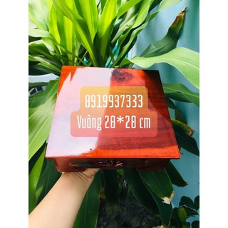Đôn gỗ vuông kê tượng