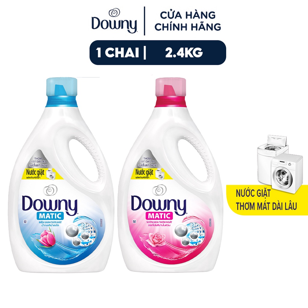 [Mã FMCGMALL -8% đơn 250K] Nước giặt Downy Matic chai 2,4kg (MỚI)