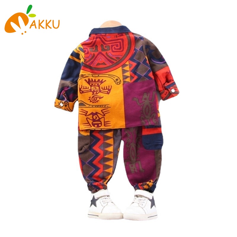 Set Áo Thun Tay Dài &amp; Quần Dài Thời Trang Cho Bé Trai 2-4 Tuổi