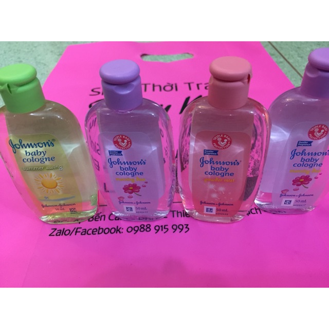 Combo 5 chai nước hoa cho bé hương phấn