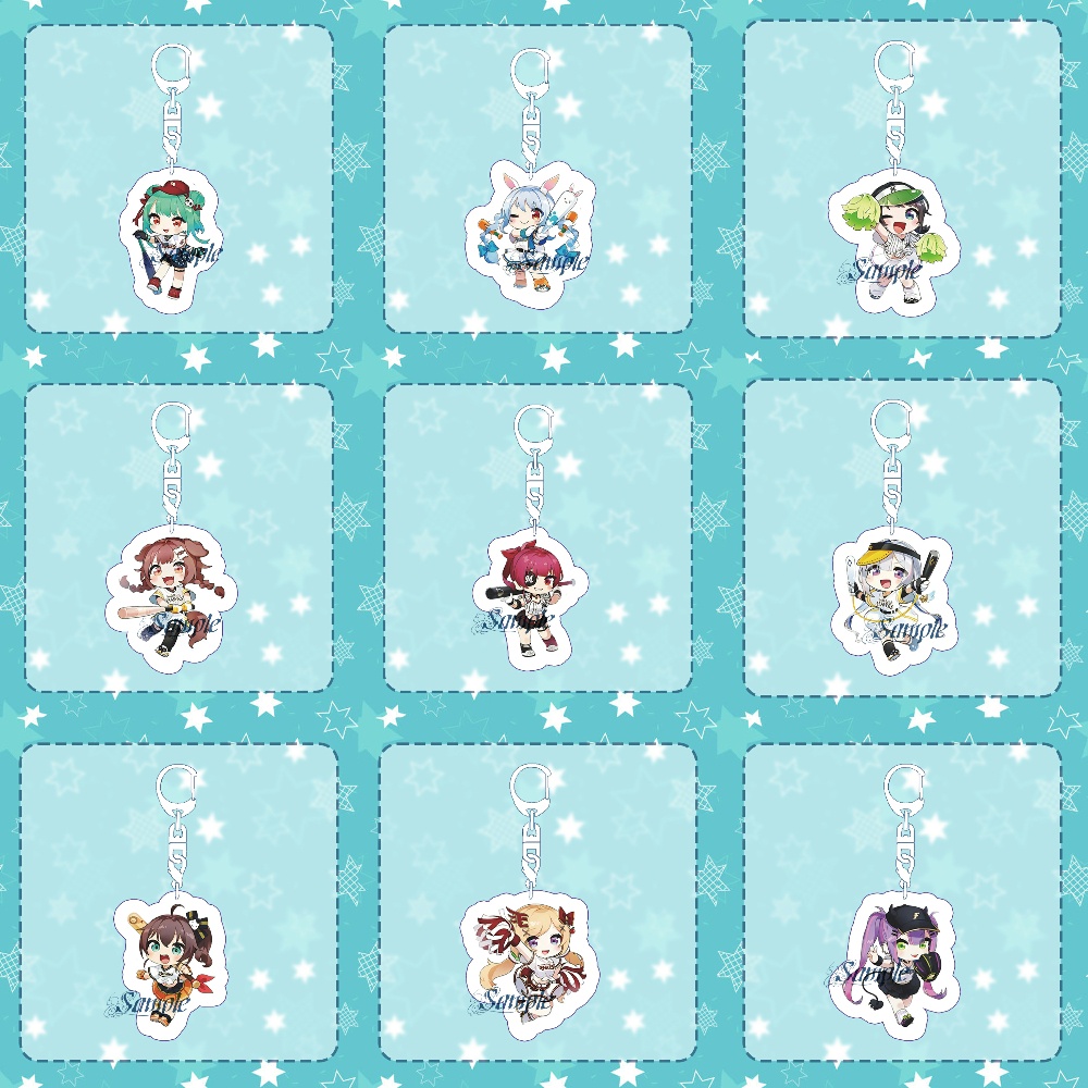 ( BÓNG CHÀY ) Móc khóa HOLOLIVE anime chibi Vtuber mica trong acrylic xinh xắn