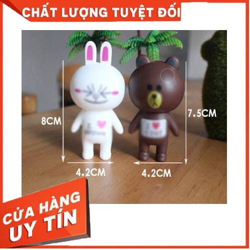 [FREESHIP] Bộ gấu thỏ trang trí bánh sinh nhật,làm quà tặng ý nghĩa cho các em nhỏ,giá cả cạnh tranh