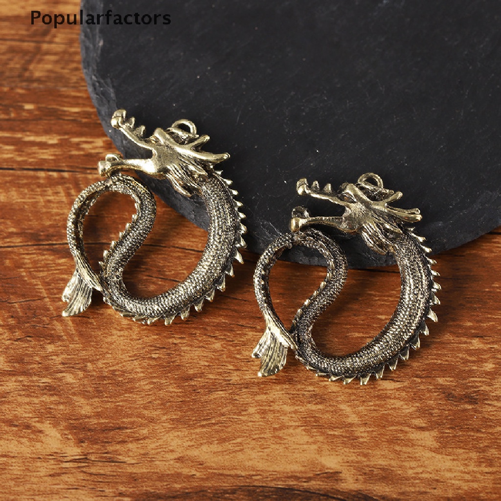 Móc khóa hình con giáp bằng đồng thau phong cách cổ điển