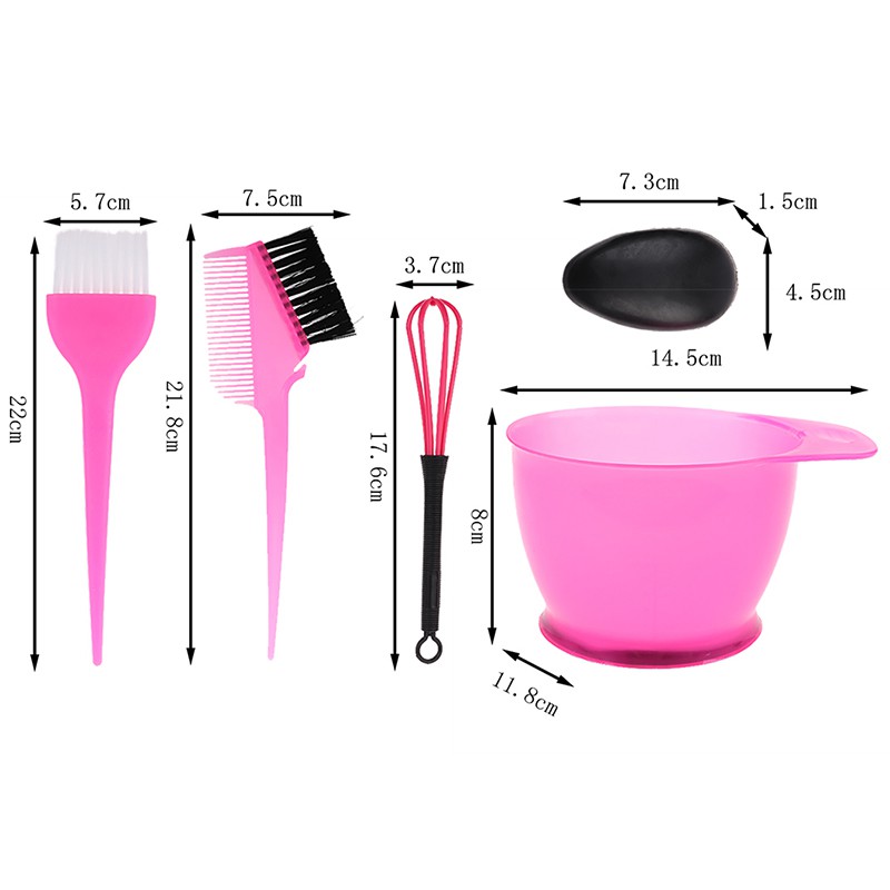 [Hàng mới về] Bộ 5 dụng cụ nhuộm tóc làm đẹp tại nhà tiện lợi