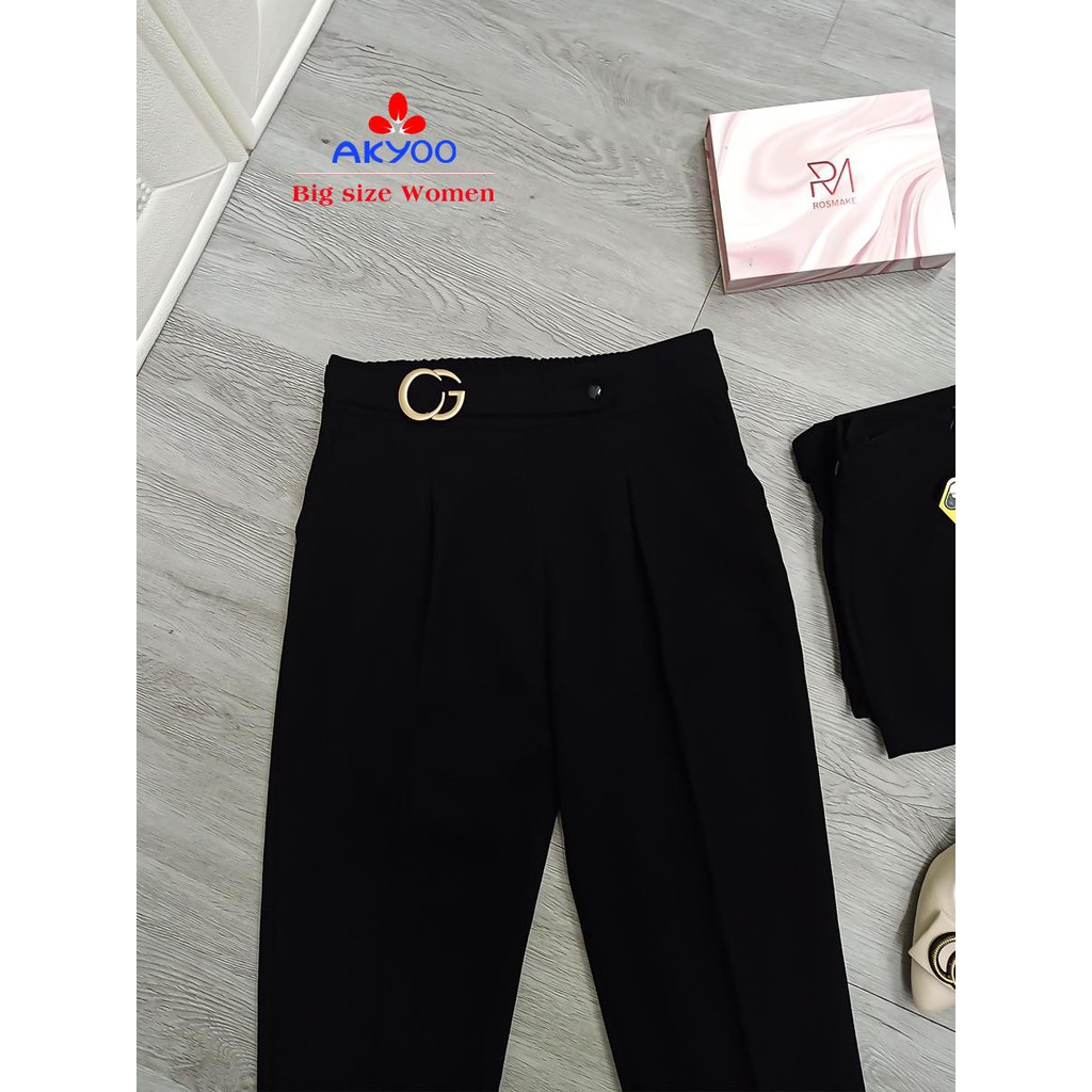 QUẦN ÂU CÔNG SỞ BIG SIZE NỮ 60KG -100KG (Vòng 2 max 115 vòng 3max 125cm) | BigBuy360 - bigbuy360.vn