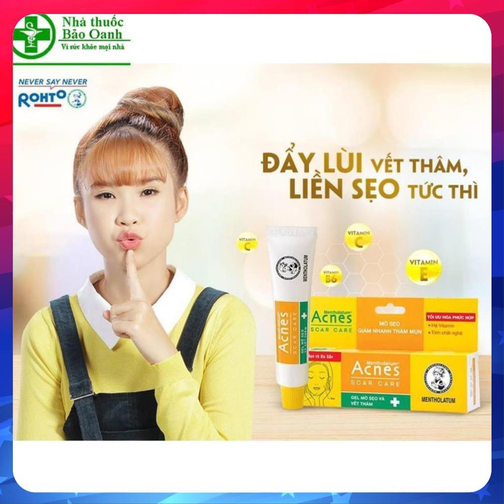 Gel làm mờ sẹo, vết thâm Acnes Mentholatum (12g)