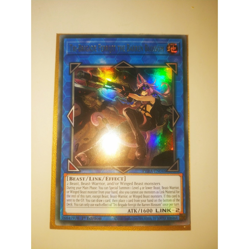 Thẻ bài Yugioh - TCG  - Tri-Brigade Ferrijit the Barren Blossom / PHRA-EN046'