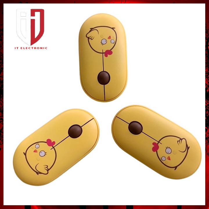 Chuột máy tính không dây ROBOT M230 gaming chính hãng chuột laptop pc Silent họa tiết dễ thương