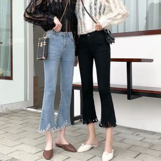 Quần bò nữ ống loe bigsize ( nhiều mẫu)