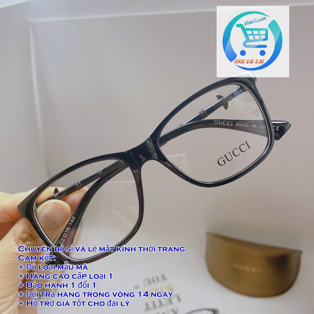 [ UY TÍN HÀNG ĐẦU ] Kính thời trang cận Gucci dành cho nam và nữ,có thể dùng đi đêm đeo không nhức mắt, hàng siêu bền