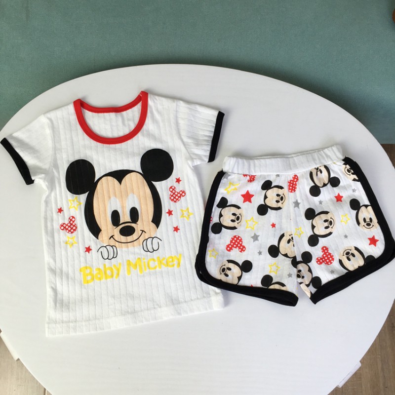 Set Áo Thun Tay Ngắn &amp; Quần Short Cho Bé Gái