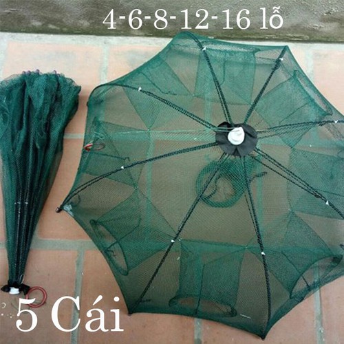 Lồng ô bát quái bắt cá ,tôm,cua,lươn,trạch..8 cửa - tặng mồi