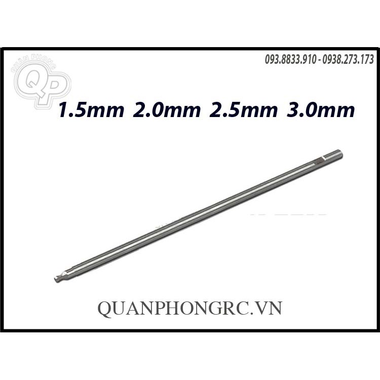 Đầu lục giác 1.3mm / 1.5mm / 1.55mm / 2.0mm / 2.5mm / 3.0mm