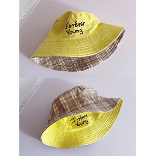 Mũ vải 2 mặt cho bé - Nón vải trẻ em Forever young - phong cách Hàn Quốc unisex phù hợp cho cả bé trai, bé gái