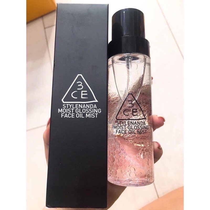  (CHÍNH HÃNG ) XỊT KHOÁNG KIỀM DẦU 3CE MOIST GLOSSING FACE OIL MITS | BigBuy360 - bigbuy360.vn