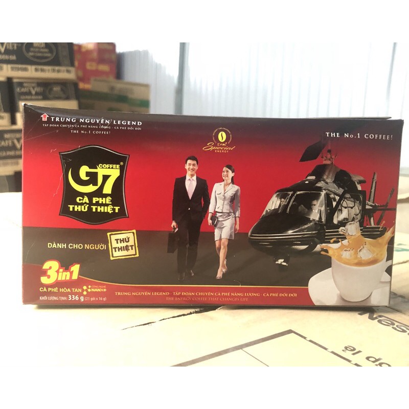 Cà phê hoà tan G7 hộp 21 gói x 16g