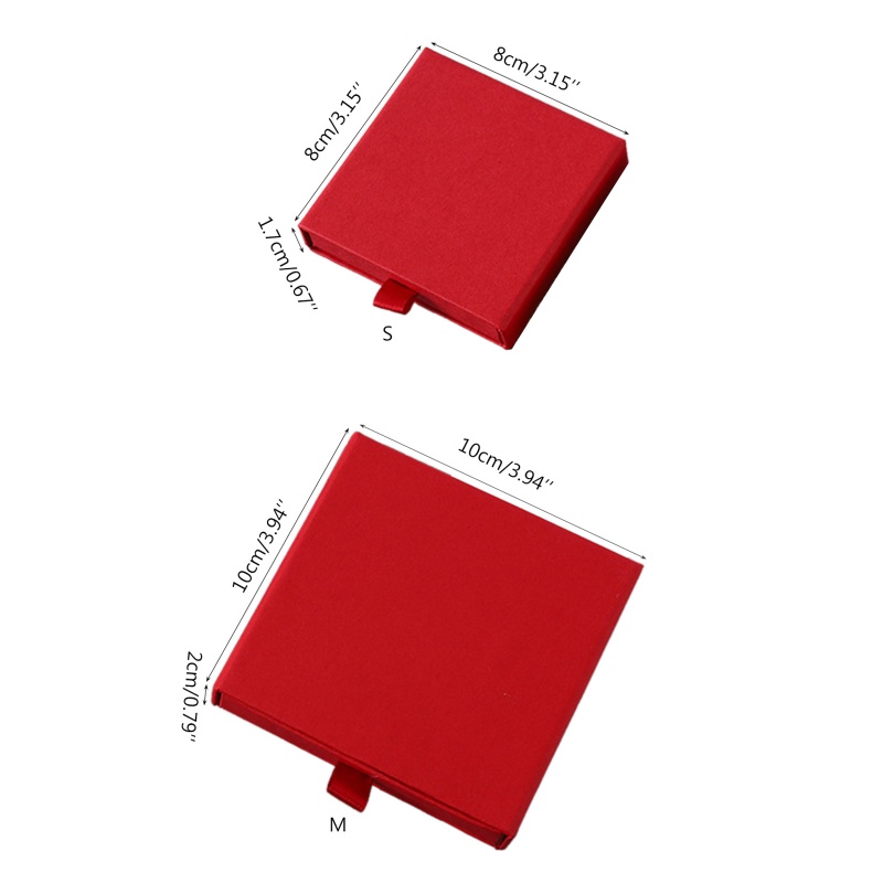 Flgo Hộp Giấy Lập Phương Trưng Bày Trang Sức Vòng Cổ / Bông Tai