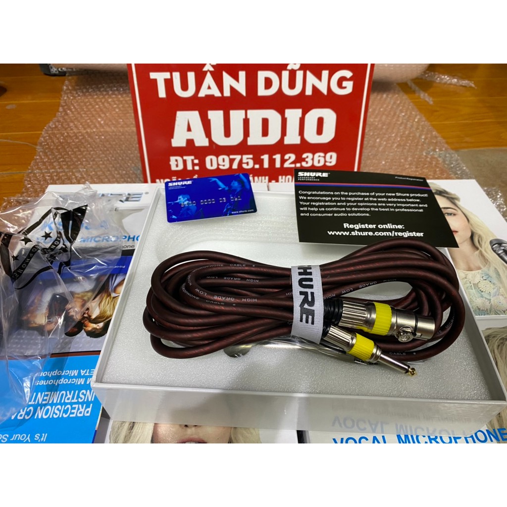 Micro Có Dây Cao Cấp SHURE KSM8A-Chuyên Dùng Cho Âm Thanh Sân Khấu-Phòng KARAOKE, Sự Kiện...Bảo hành 12 tháng