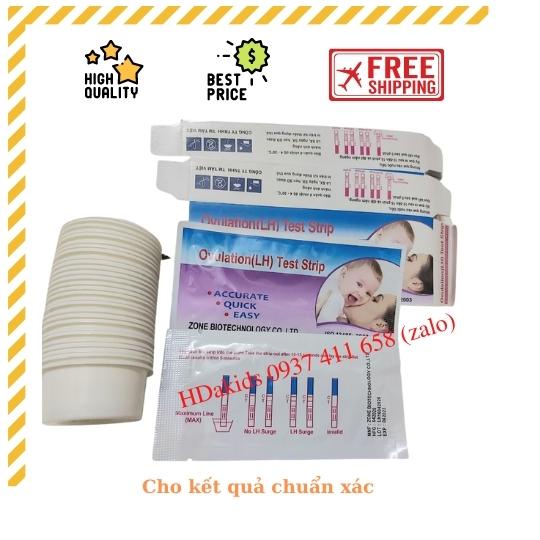 Combo 20 QUE THỬ RỤNG TRỨNG OVULATION (LH) TEST STRIP