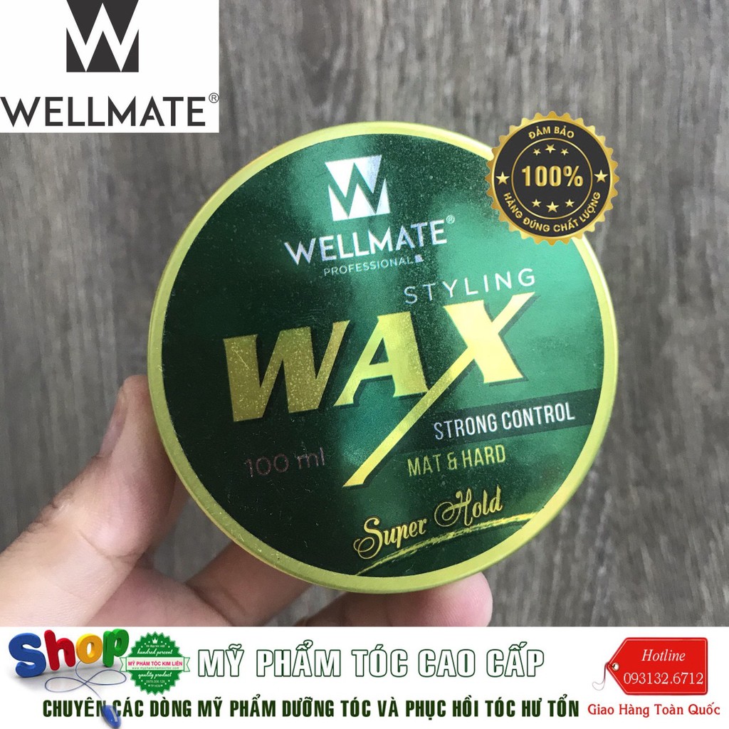 ✅ Hàng_Chính_Hãng_100%✅ WAX VUỐT TÓC NAM WELLMATE 100ml