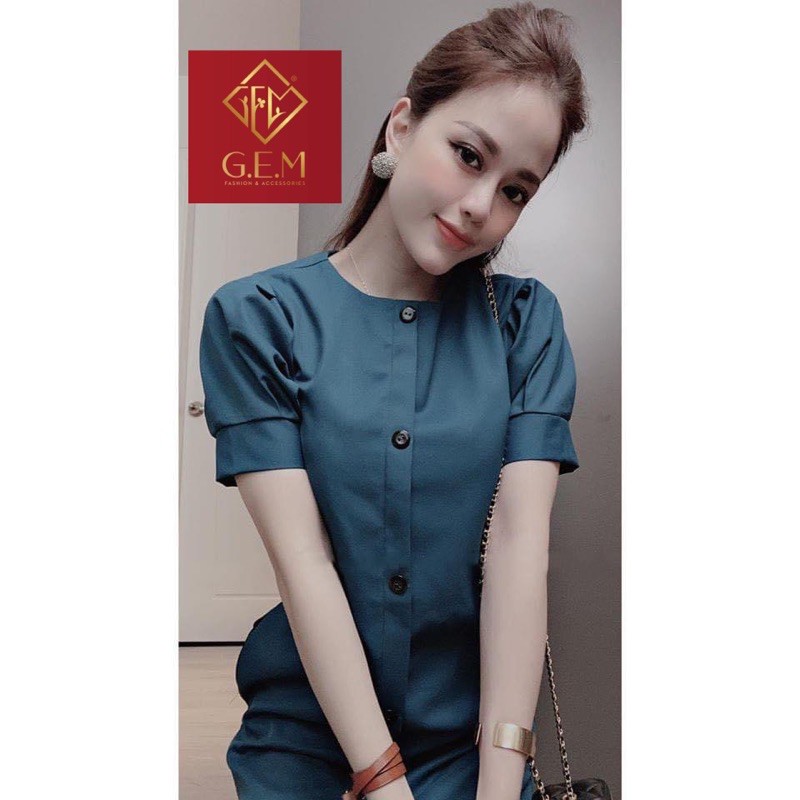 Đầm suông G35 bigsize, váy bầu hoặc đi làm công sở cho người 75kg - hàng đẹp thời trang - GEM Fashion
